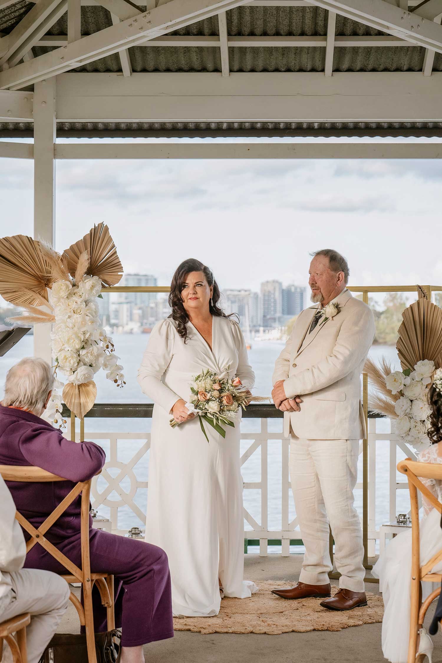 ceremony styling for north stradbroke weddings by elope brisbane