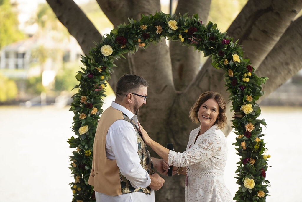 ceremony on the beach at north stradbroke island. all inclusive package by elope stradbroke